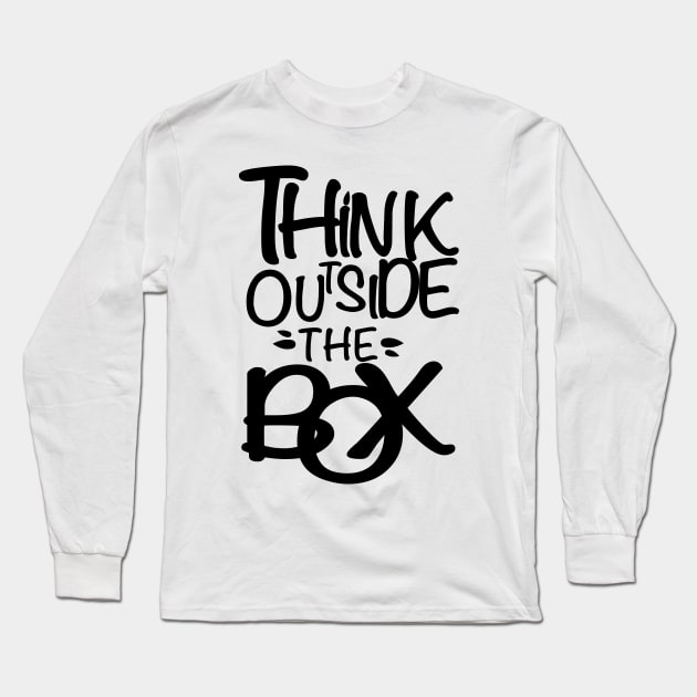 think outside the box Long Sleeve T-Shirt by Attia17